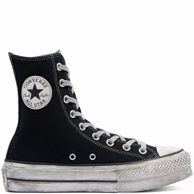 Converse Smoked Canvas Extra High Platform Chuck Taylor All Star - Naisten Platform Kengät - Mustat